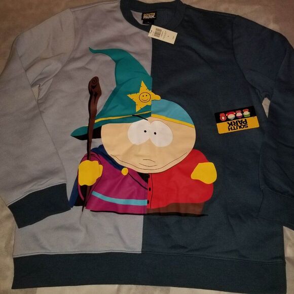 South Park XL Cartman Wizard Split Sweatshirt Mens Stick of Truth Women Unisex - Picture 8 of 9